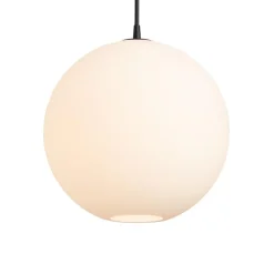 Capo Ø400 taklampa svart/opal glas
