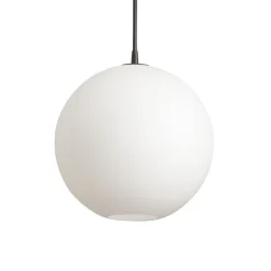 Capo Ø350 taklampa svart/opal glas