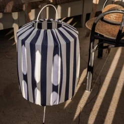Capri golvlampa IP44 blå/vit