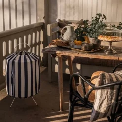 Capri golvlampa IP44 blå/vit