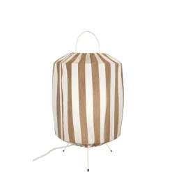 Capri golvlampa IP44 taupe/vit
