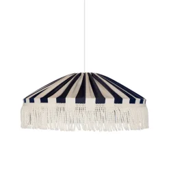 Capri Ø50 taklampa IP44 frans blå/vit