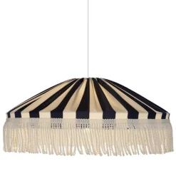 Capri Ø50 taklampa IP44 frans blå/vit
