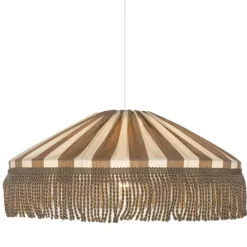 Capri Ø50 taklampa IP44 frans taupe/vit
