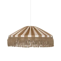 Capri Ø50 taklampa IP44 frans taupe/vit