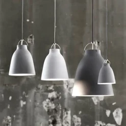 Caravaggio P1 taklampa Matt vit