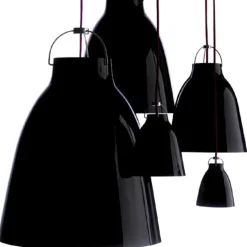 Caravaggio P1 taklampa Svart