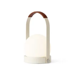 Carrie portabel bordslampa IP44 ivory/leather
