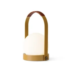 Carrie portabel bordslampa IP44 golden brown/leather