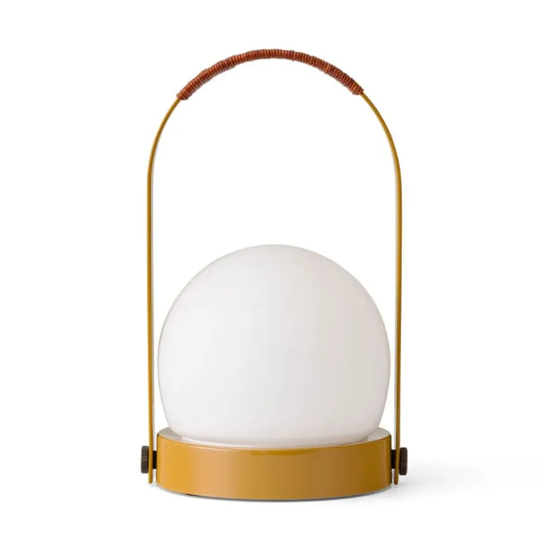 Carrie portabel bordslampa IP44 golden brown/leather
