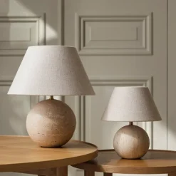 Castello 35 Bordslampa Beige travertin