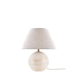 Castello 24 bordslampa travertin/beige
