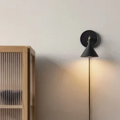 Cast sconce diffuser vägglampa svart
