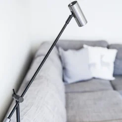 Cato golvlampa dimbar oxidgrå/mattsvart