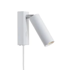 Cato Slim enkel vägglampa mattvit