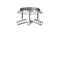 Cato 3 spotlight rund aluminium