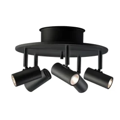 Cato 5 spotlight rund halogen mattsvart/mattsvart