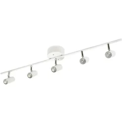 Cato 5 spotlight skena mattvit/krom