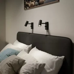 Cato vägglampa enkel mattsvart/mattsvart