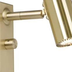 Cato vägglampa enkel mässing