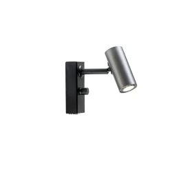 Cato vägglampa enkel oxidgrå/mattsvart