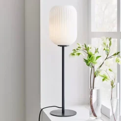 Cava bordslampa svart/vit