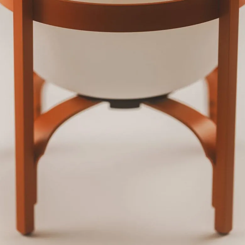 Cestita alubat portabel bordslampa rödorange