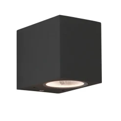 Chios 80 vägglampa IP44 matt svart
