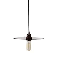 Circle shade taklampa smoked glass