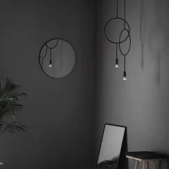 Circle Taklampa mörk grå