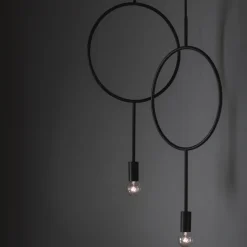 Circle Taklampa mörk grå