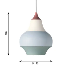 Cirque small Taklampa copper topp