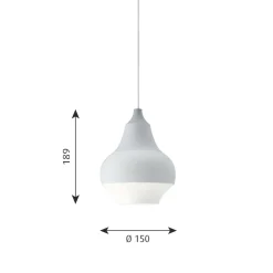 Cirque small Taklampa grey