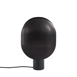 Clam bordslamp burned black
