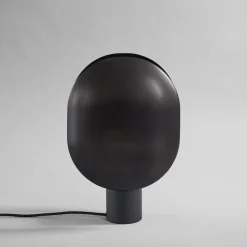 Clam bordslamp burned black