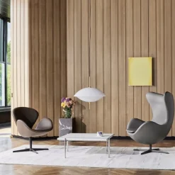 Clam Ø55 taklampa opal, mässing