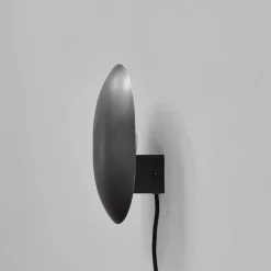 Clam vägglampa bronze