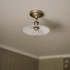 Cobbler 25 plafond klar/antikmässing