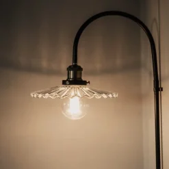 Cobbler 75 vägglampa klar/svart