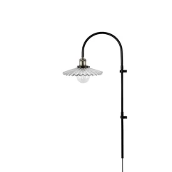 Cobbler 75 vägglampa klar/svart