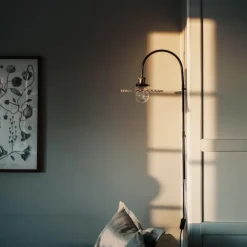 Cobbler 75 vägglampa klar/svart