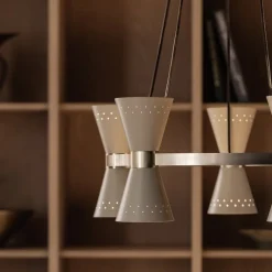 Collector chandelier 5 taklampa creme