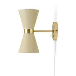 Collector vägglampa creme