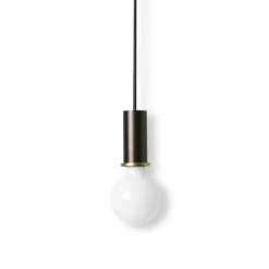 Collect Socket taklampa låg svart mässing utgår