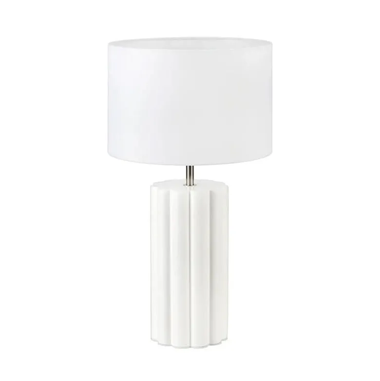 Column bordslampa vit/vit