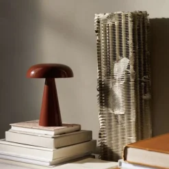 Como SC53 portable bordslampa Red Brown