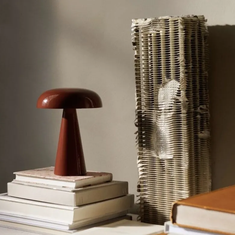 Como SC53 portable bordslampa Red Brown
