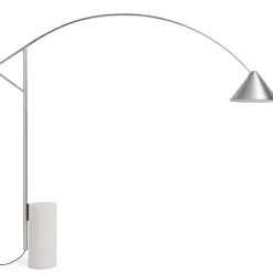 Compass golvlampa brushed aluminium