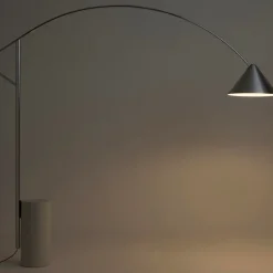 Compass golvlampa brushed aluminium