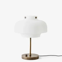 Copenhagen SC13 bordslampa opal glass/bronzed brass
